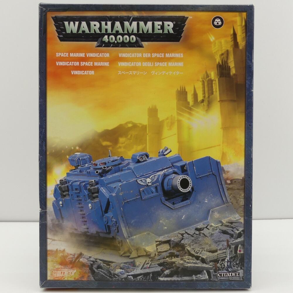 Warhammer 40K Space Marine Vindicator Tank Model Kit Games Workshop Open Box